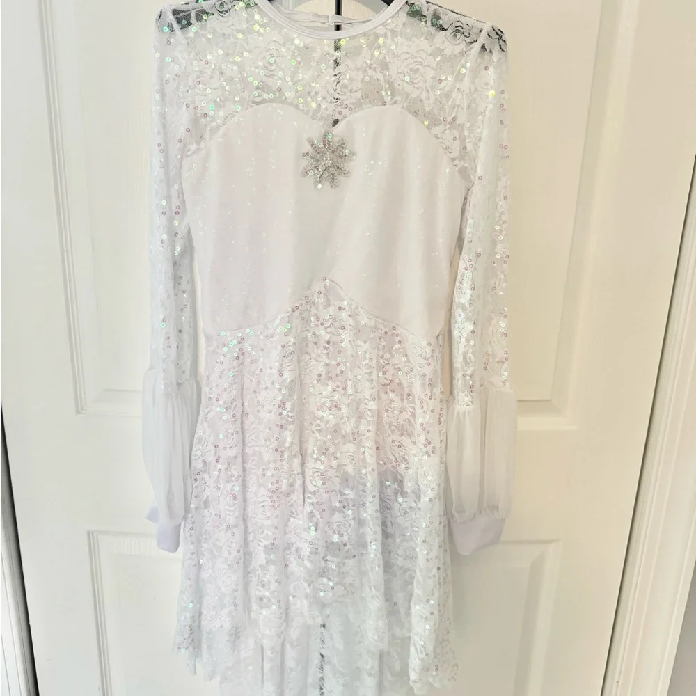 Revolution White Lace Dance Costume
